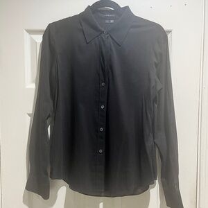 Theory Collared Button up top large